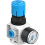 Festo Pressure Regulator, QS6, 0.5 bar to 7 bar, MS2-LR-QS6-D6-AR-BAR-B